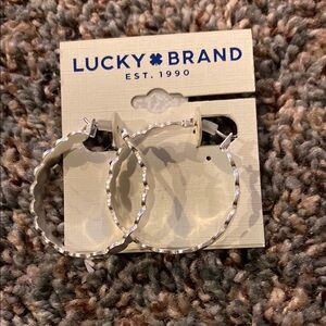 Lucky Brand Silver Hoop Earrings